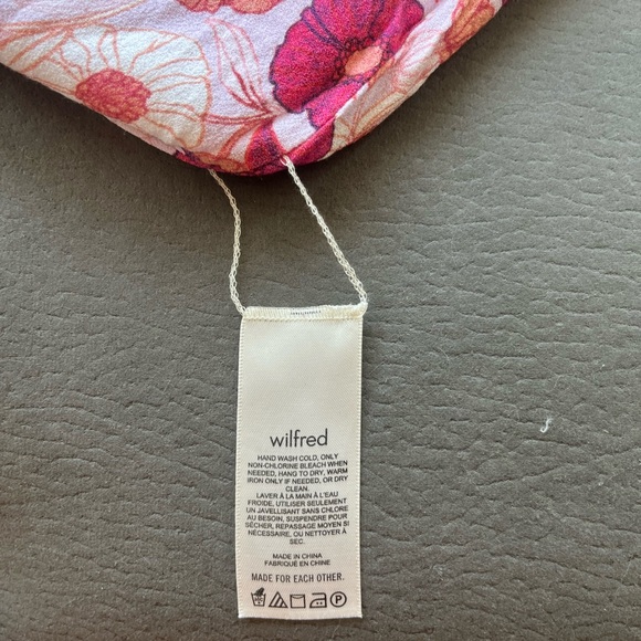 Mini Floral Back Tied Dress - Pink Floral - Wilfred - Size 6 - Picture 5 of 5